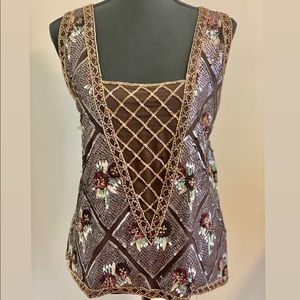 VENUS Stunning sequin sleeveless tank top